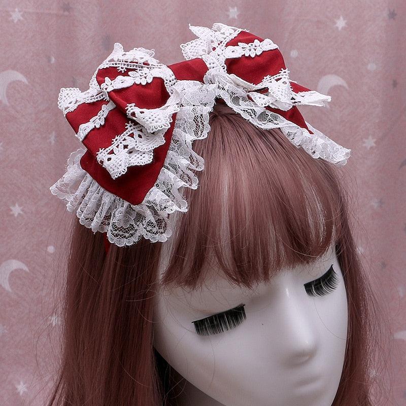 Pretty Princess Lolita Bow Headband 5