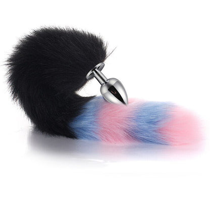 Kawaii Pink & Black Anal Tail (28 Colors) Black Blue Pink