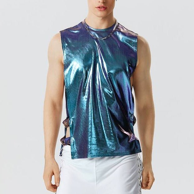 Men's Sparkling Sleeveless Tank Vest