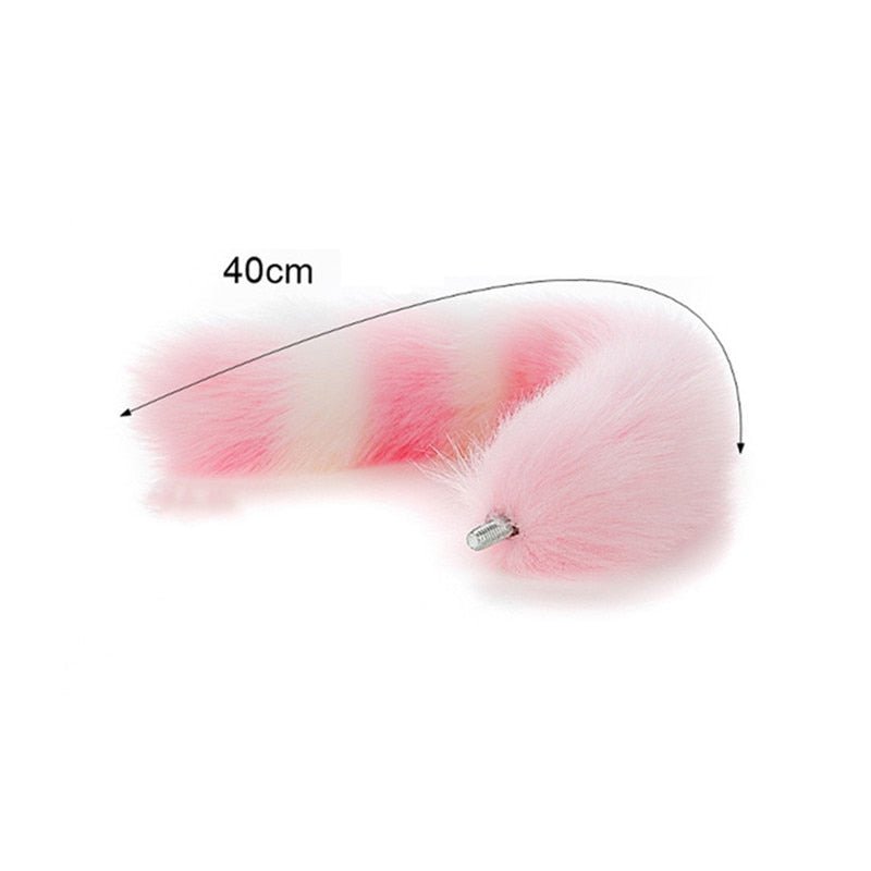 Separable Silicone Anal Plug Cat Paw Only 40CM Tail