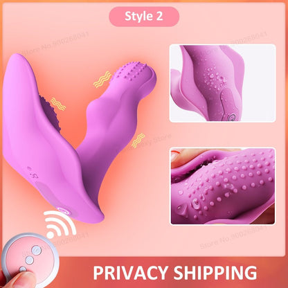 Pink Remote Dildo Vibrator Panties Style 2