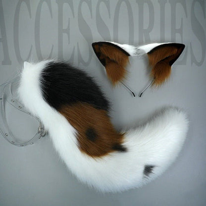 Plush Shepherd Dog Ears & Tail Set