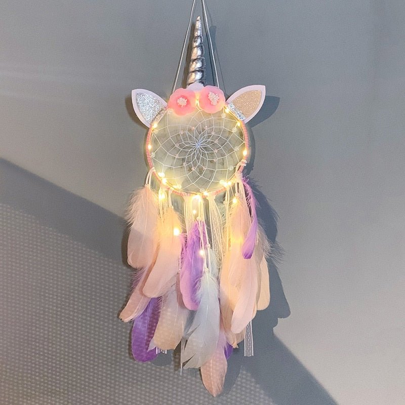 Unicorn Dreamcatcher LED B-With light