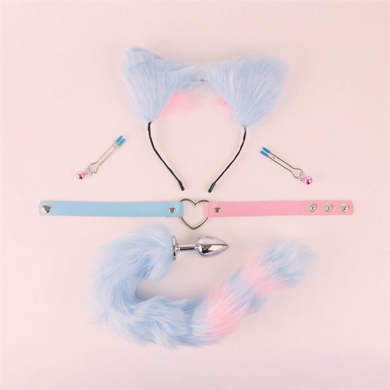 Pretty Pastel Anal Tail Set