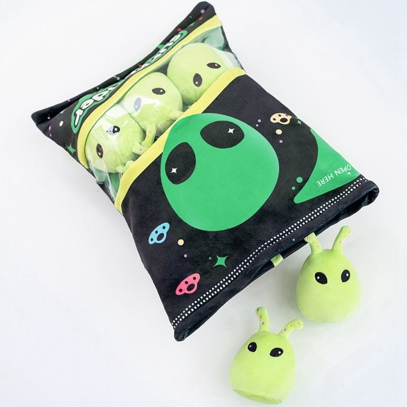 Kawaii Alien Plush Bag Pillow Plushie