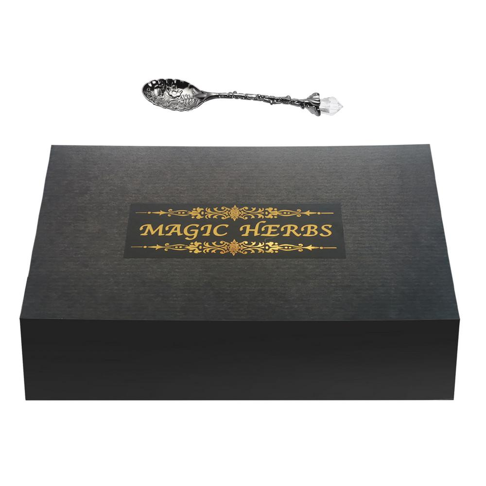 Witch Supplies Dried Herb Kit With Crystal Spoon