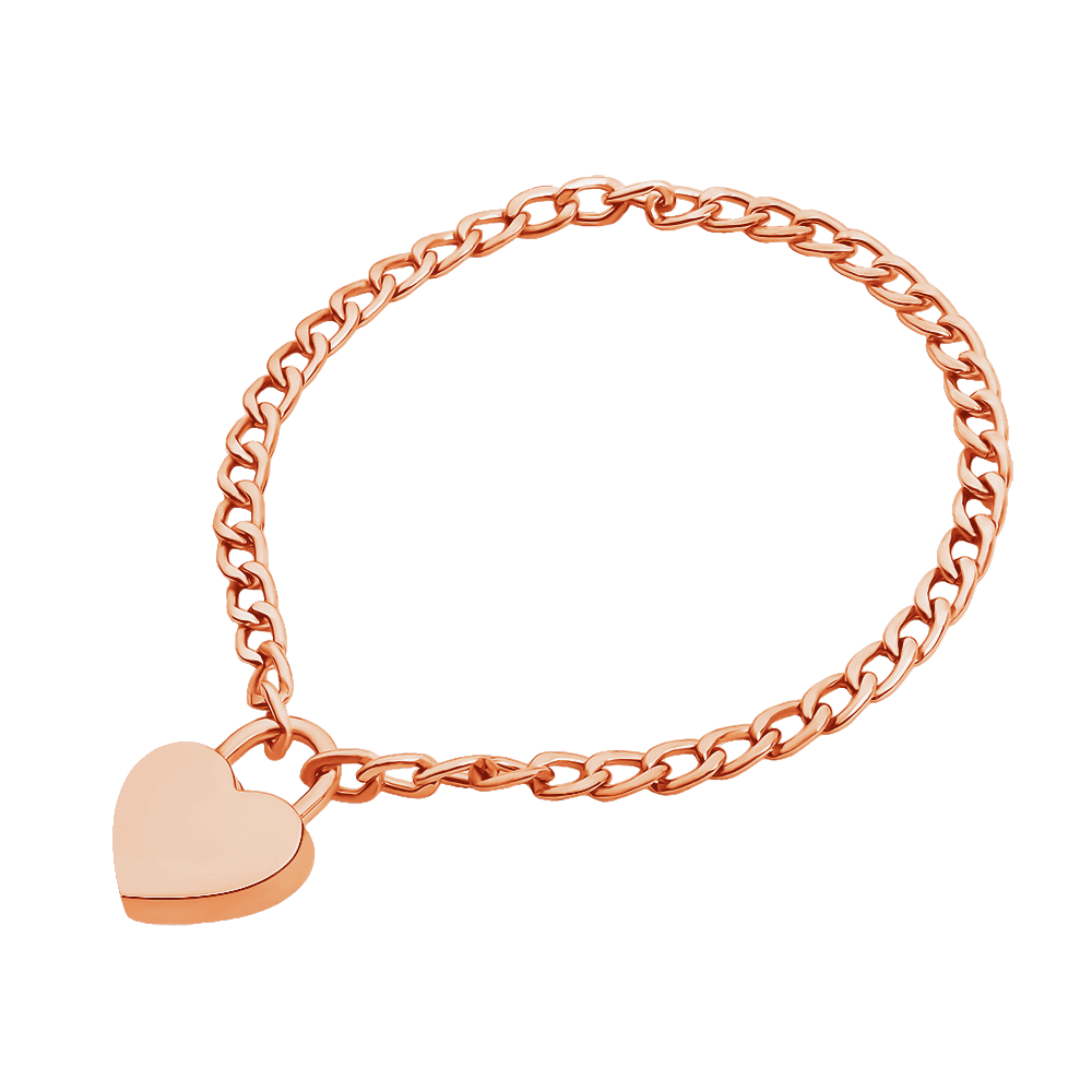 Rainbow Metal Lock Collar + Key (Colors) Rose gold