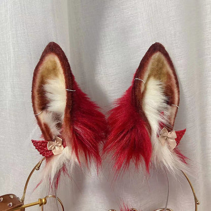 Wine Red Rabbit Ears ears