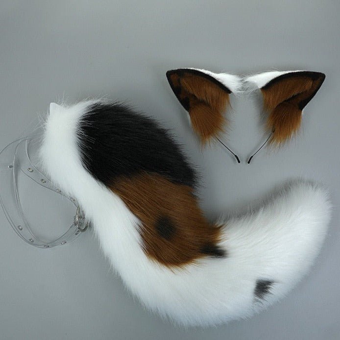 Plush Shepherd Dog Ears & Tail Set set