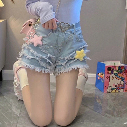 Sweet Lolita Style Denim Shorts