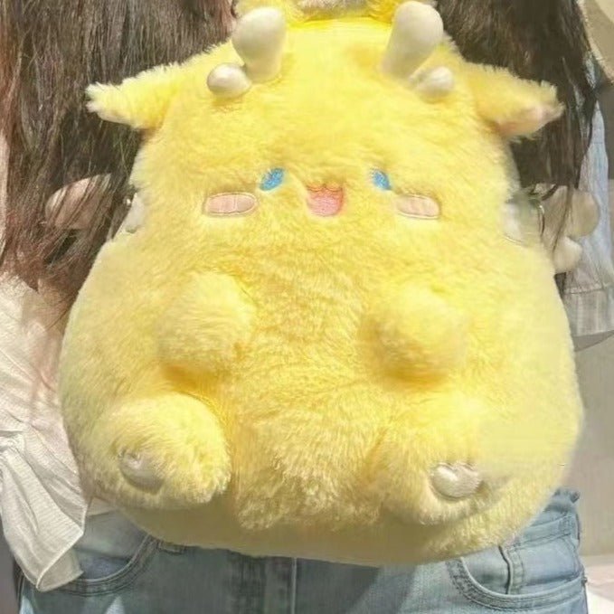 Magical Fairy Dragon Backpack Plushie Yellow