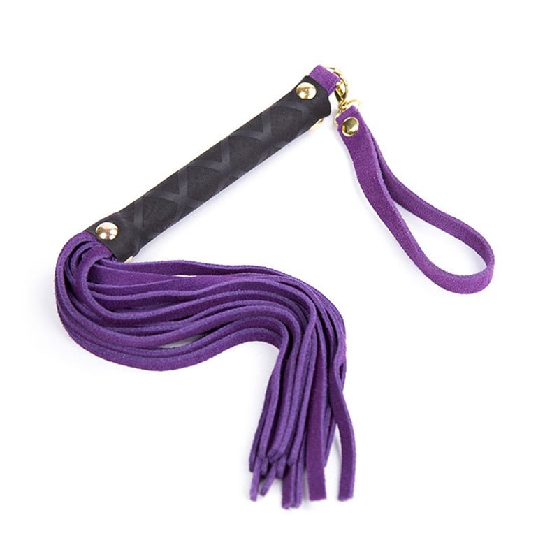 Pretty Leather Purple Flogger (Colors) Purple