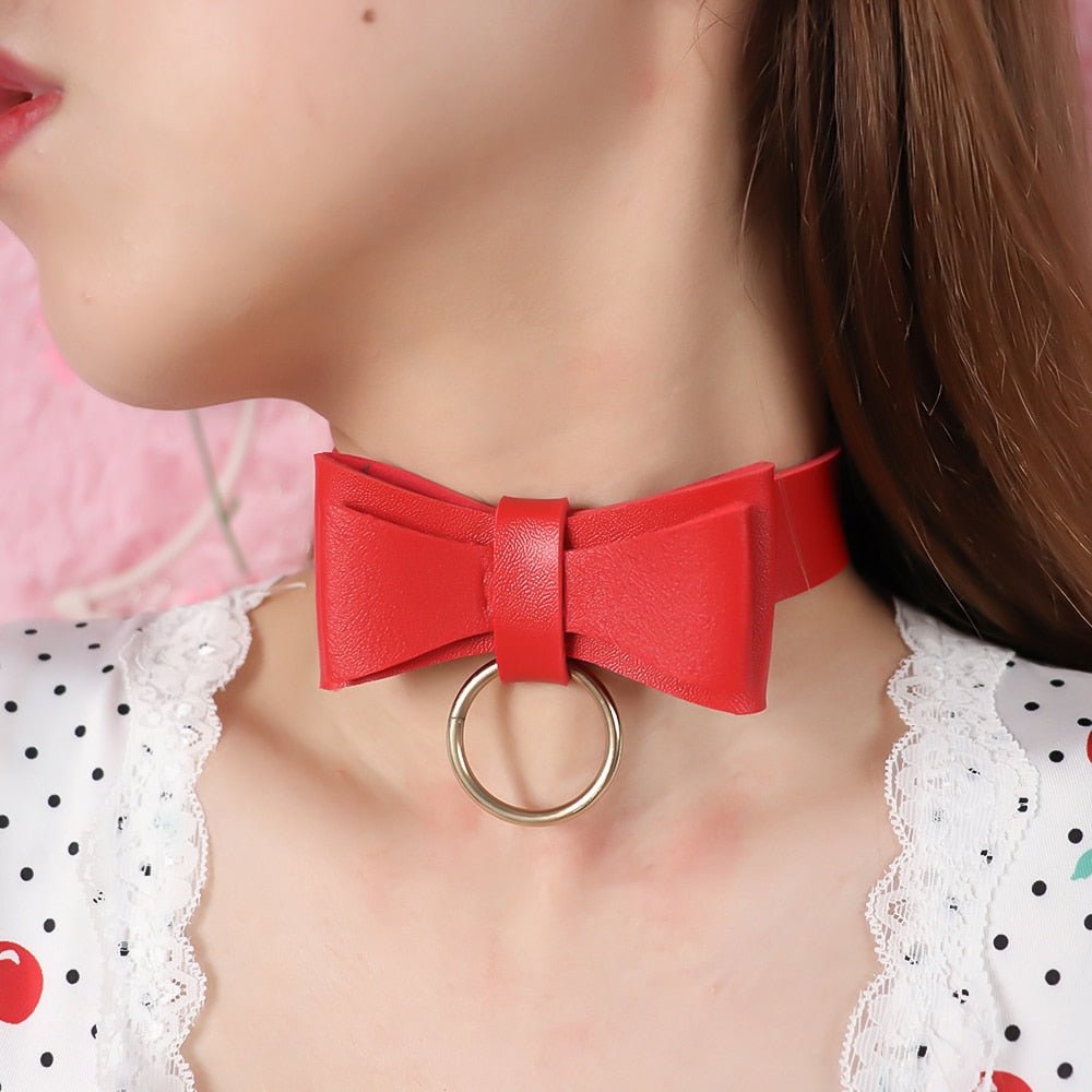 Pretty Bow Collar & Leash (Colors)