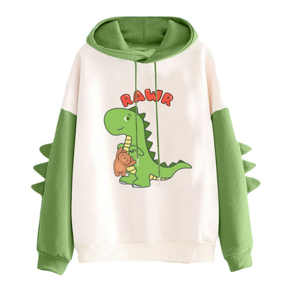 Rawr Green Dinosaur Sweatshirt