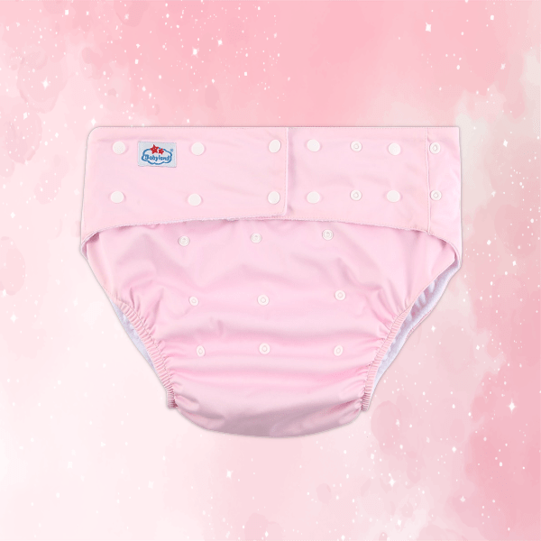 Pretty Pink Reusable Adult Cloth Diaper