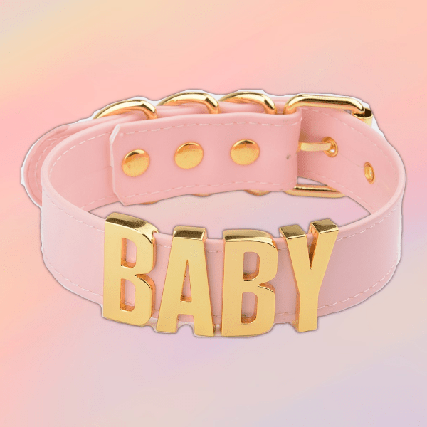 Kawaii 'Baby' Leather Collar