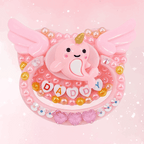 Pink 'Daddy' Handmade Adult Pacifier - Puppy's Aesthetics