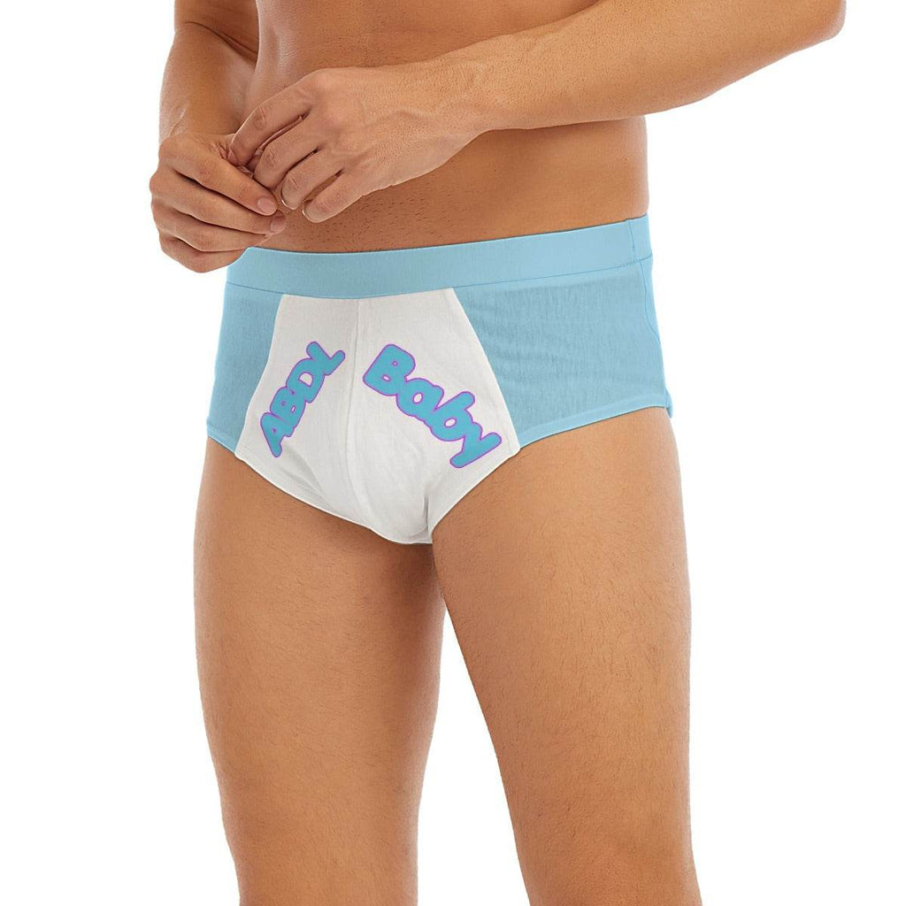ABDL Baby Blue White Briefs - Puppy's Aesthetics