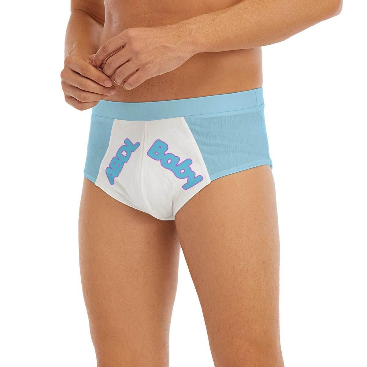 ABDL Baby Blue White Briefs - Puppy's Aesthetics