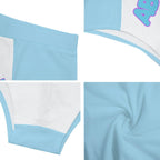 ABDL Baby Blue White Briefs - Puppy's Aesthetics