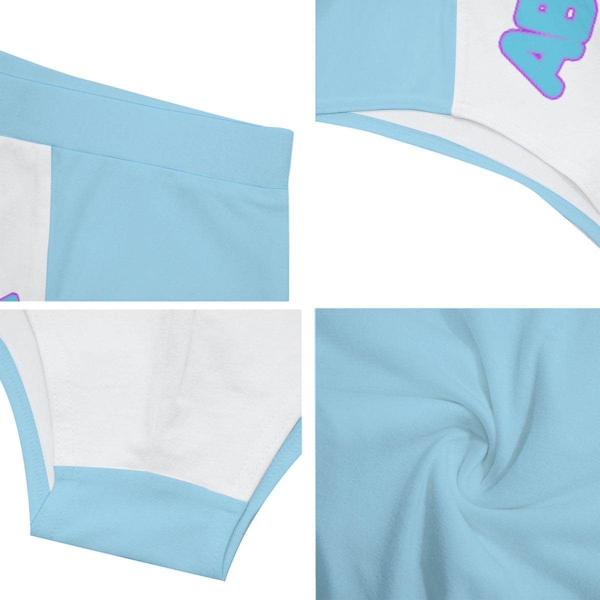 ABDL Baby Blue White Briefs - Puppy's Aesthetics