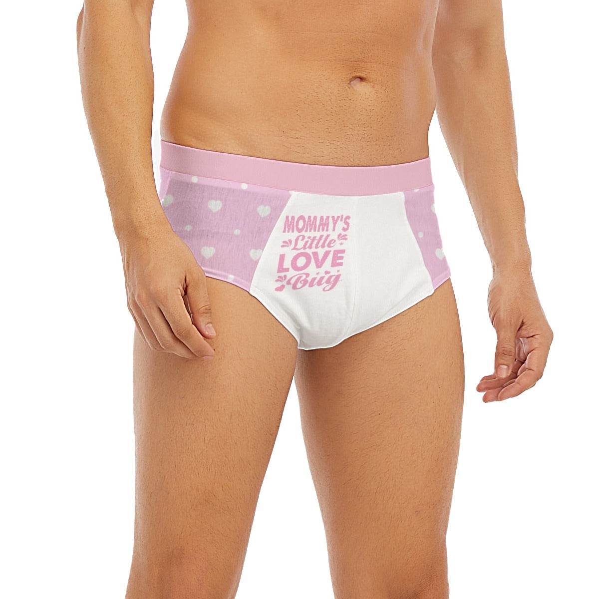 'Mommy's Little Love Bug' Pink White Briefs - Puppy's Aesthetics