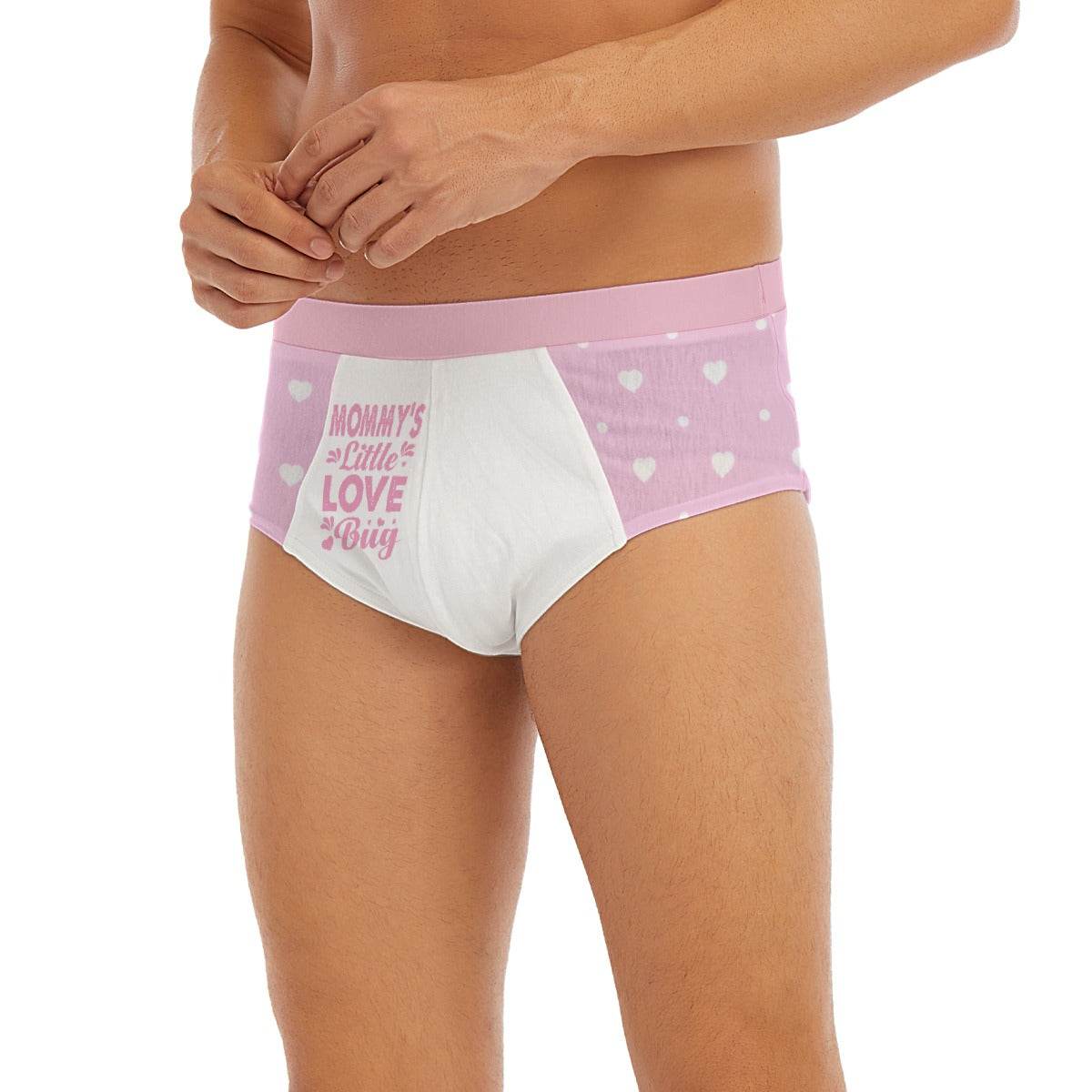 'Mommy's Little Love Bug' Pink White Briefs - Puppy's Aesthetics