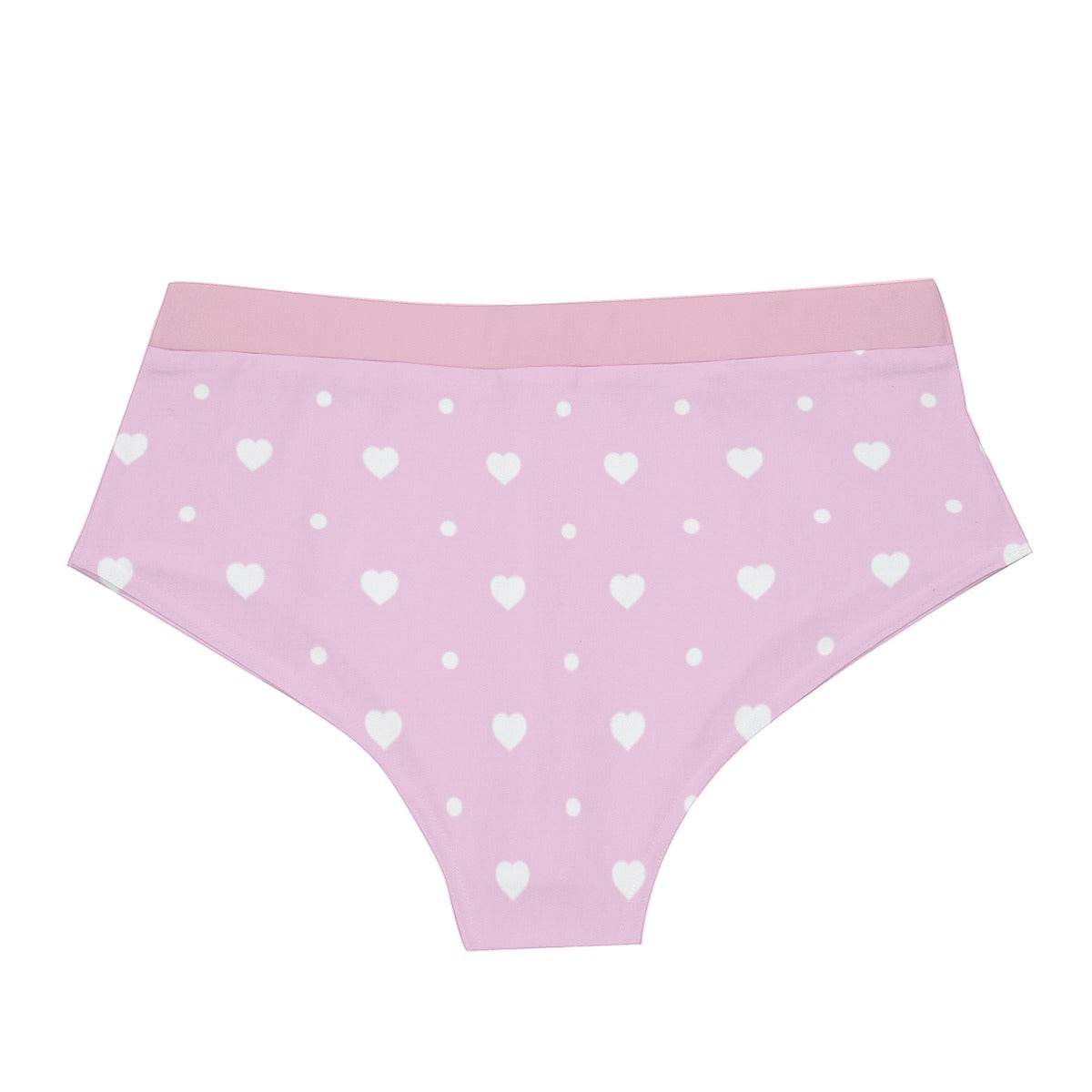 'Mommy's Little Love Bug' Pink White Briefs - Puppy's Aesthetics