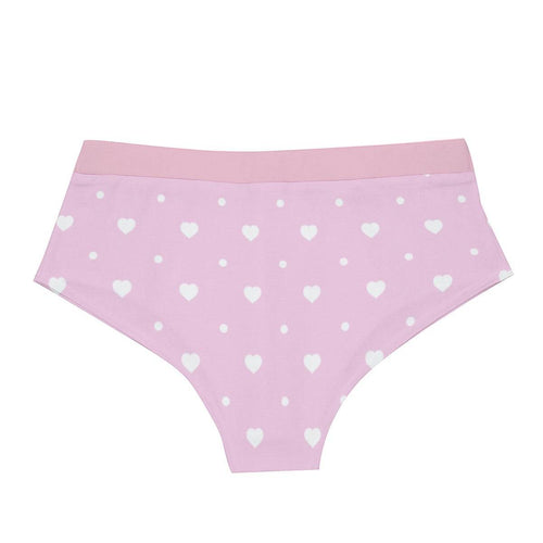 'Mommy's Little Love Bug' Pink White Briefs - Puppy's Aesthetics Clothing (Image 2)