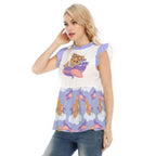 Adorable Plane Bear Ruffle Blouse - Puppy's Aesthetics