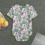 Cute Cannabis Pink Adult SnappieSuit - Puppy's Aesthetics