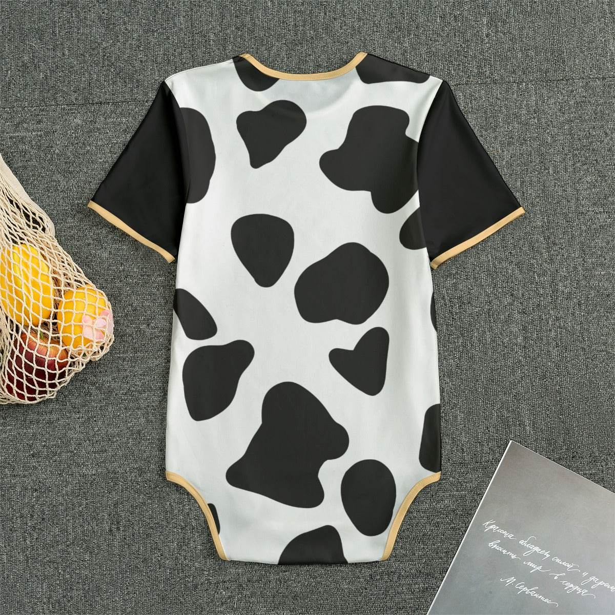 Kawaii Cow & Moon Adult Unisex SnappieSuit - Puppy's Aesthetics