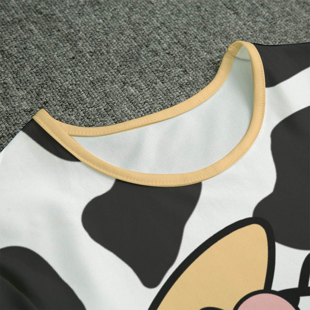 Kawaii Cow & Moon Adult Unisex SnappieSuit - Puppy's Aesthetics
