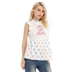 'Little Princess' Pastel Hearts Ruffle Blouse - Puppy's Aesthetics