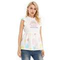 'Pastel Princess' Pastel Hearts Ruffle Blouse - Puppy's Aesthetics Clothing (Image 5)
